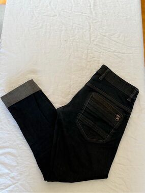 Women’s Dainese Made in Italy Dark Wash Stretch Denim Crop Jean Size 30